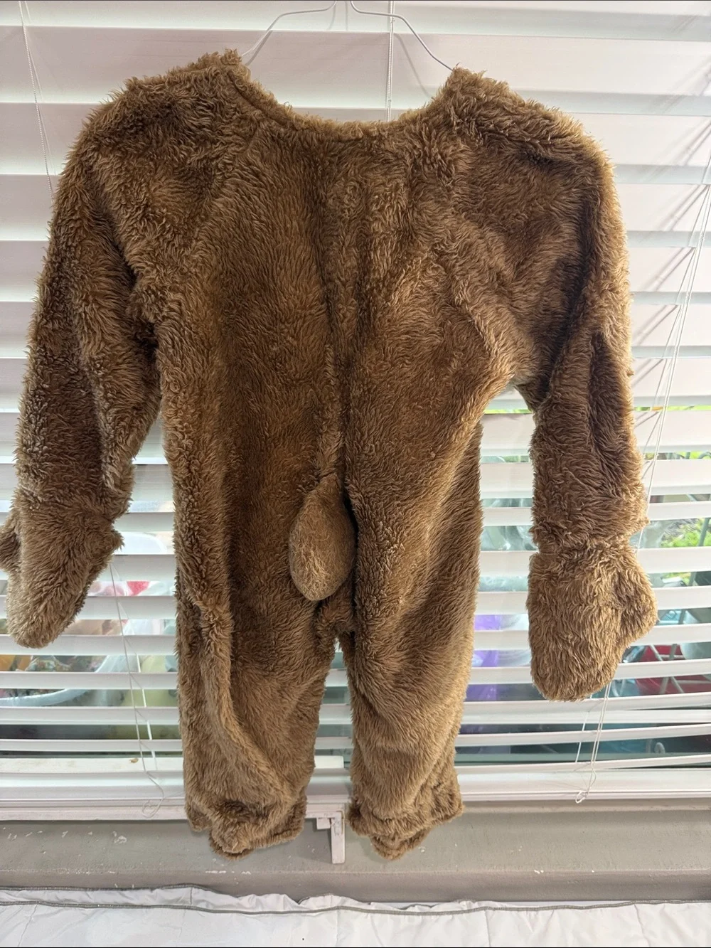 Cozy Faux Fur Brown and Cream One-Piece custom hand made